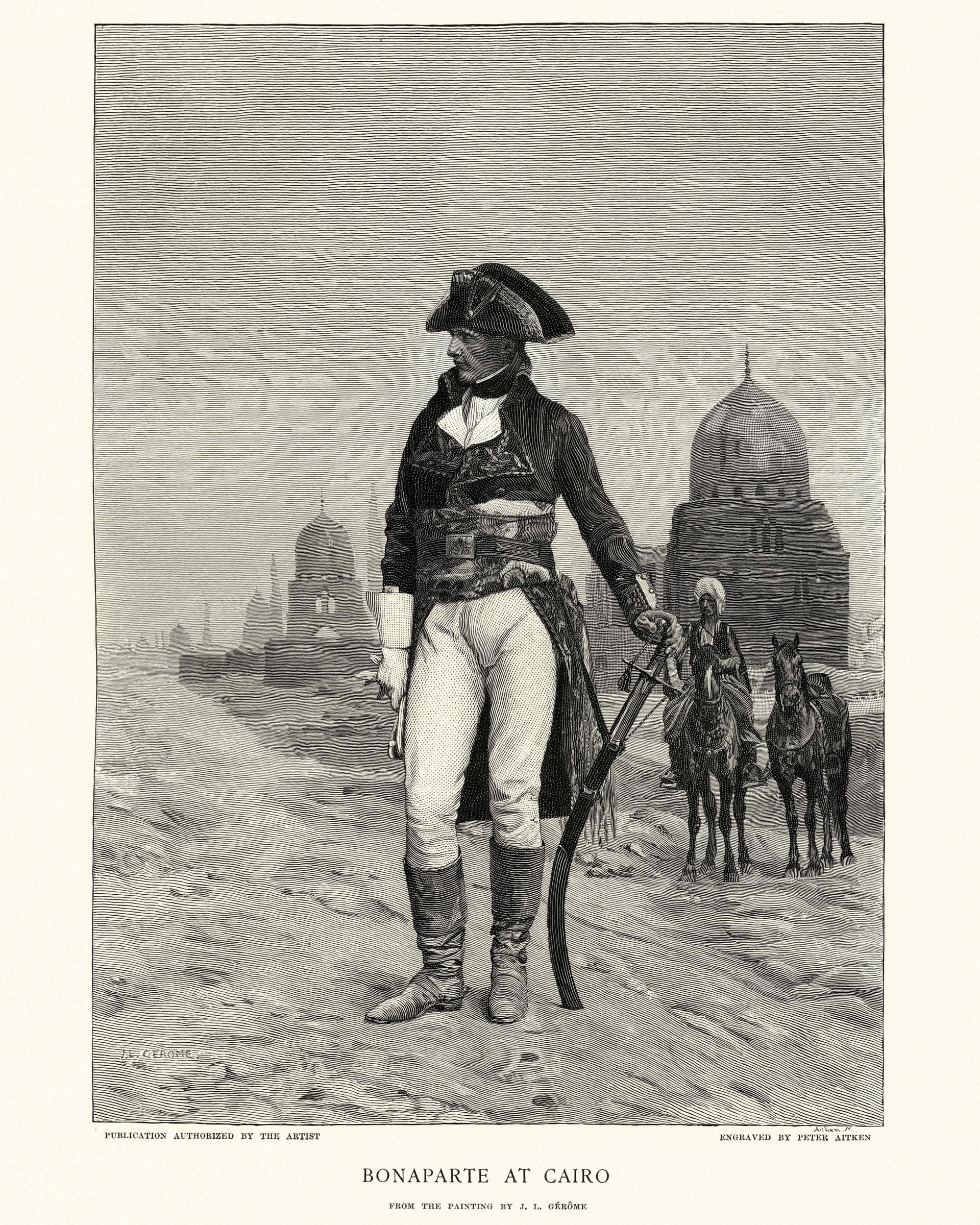 The General Napoleon Bonaparte in Cairo Egypt 1798 Figure lead Cobra 