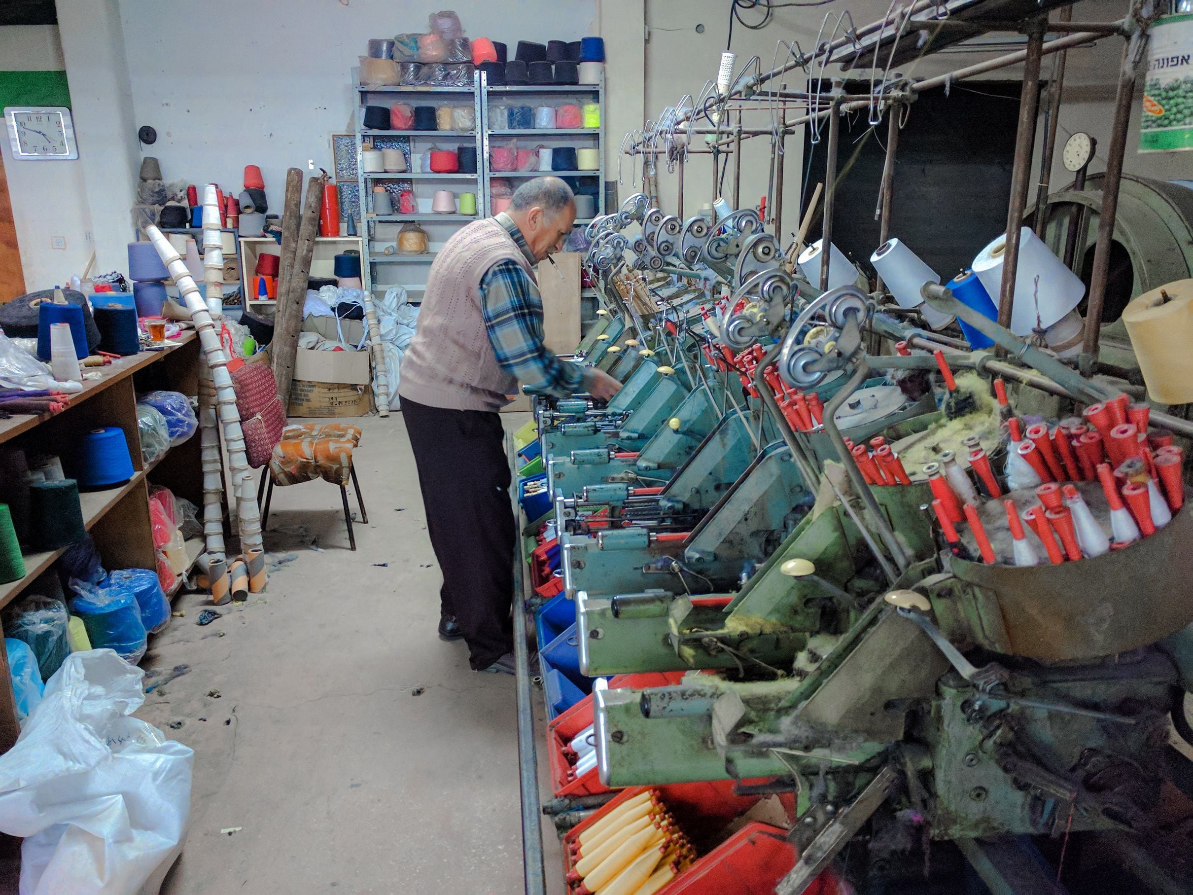 Inside Hirbawi, Palestine's last remaining keffiyeh factory