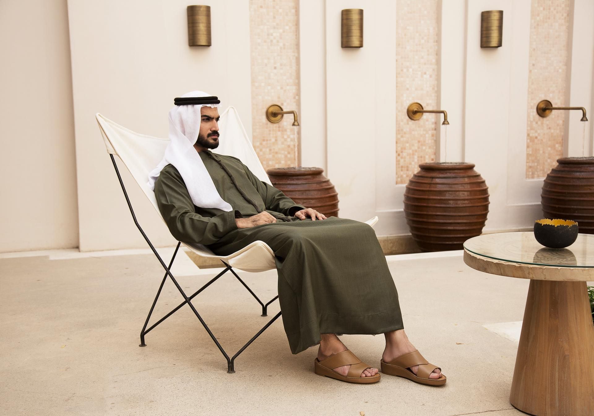 Male arab feet