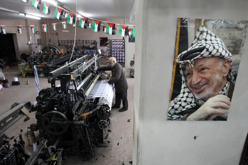Inside Hirbawi, Palestine's last remaining keffiyeh factory