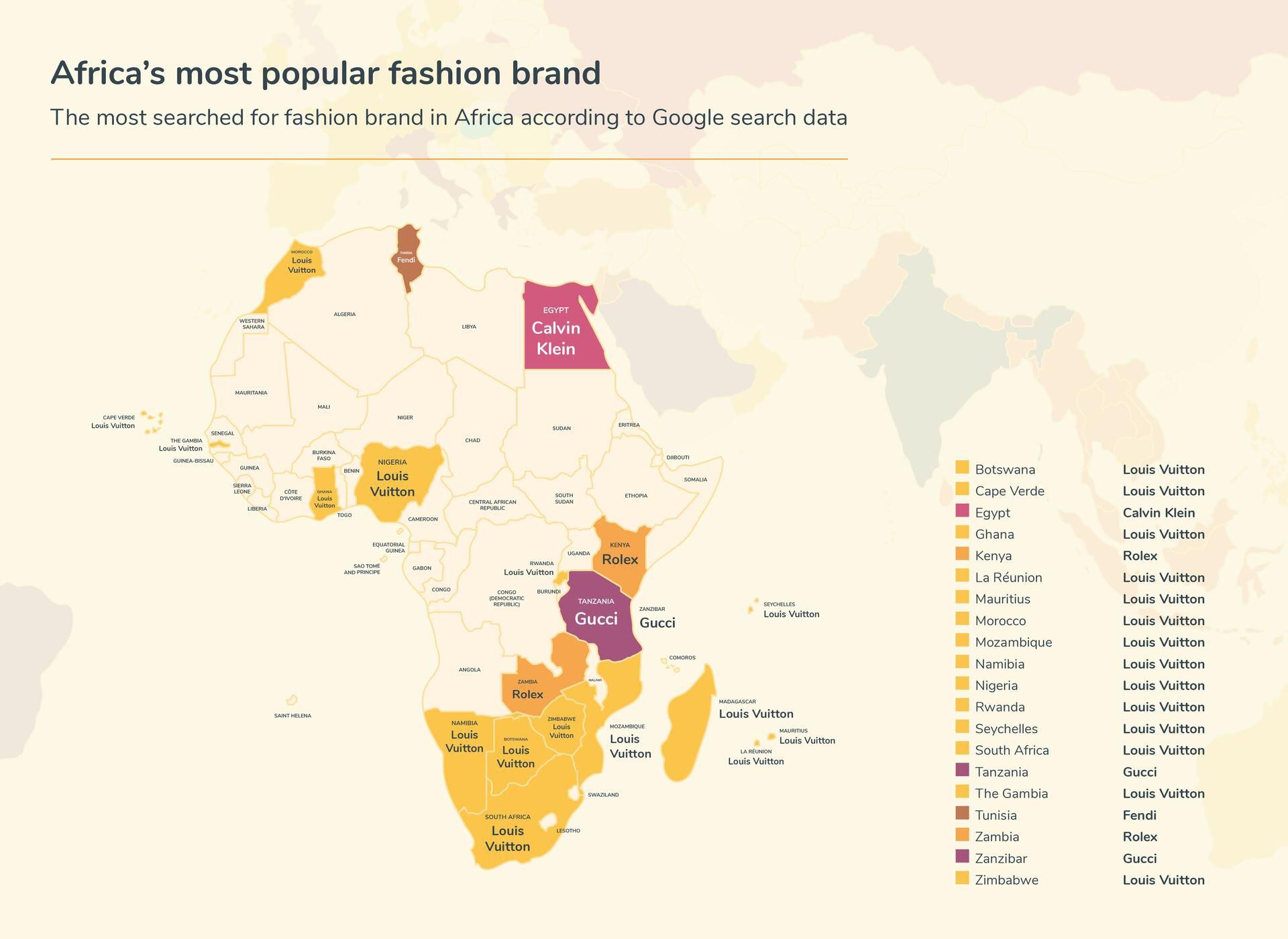 Louis Vuitton is the world's most searched for brand according to Google