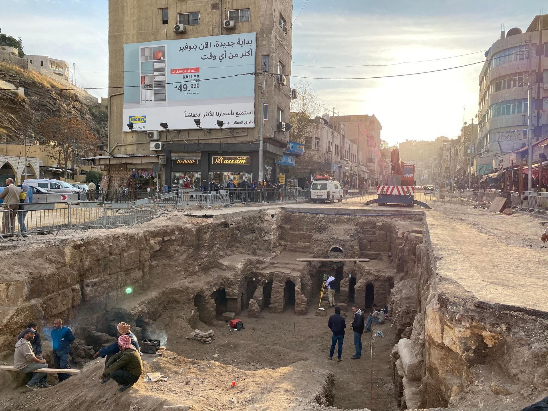 Jordan's newly discovered Roman baths to be covered back up