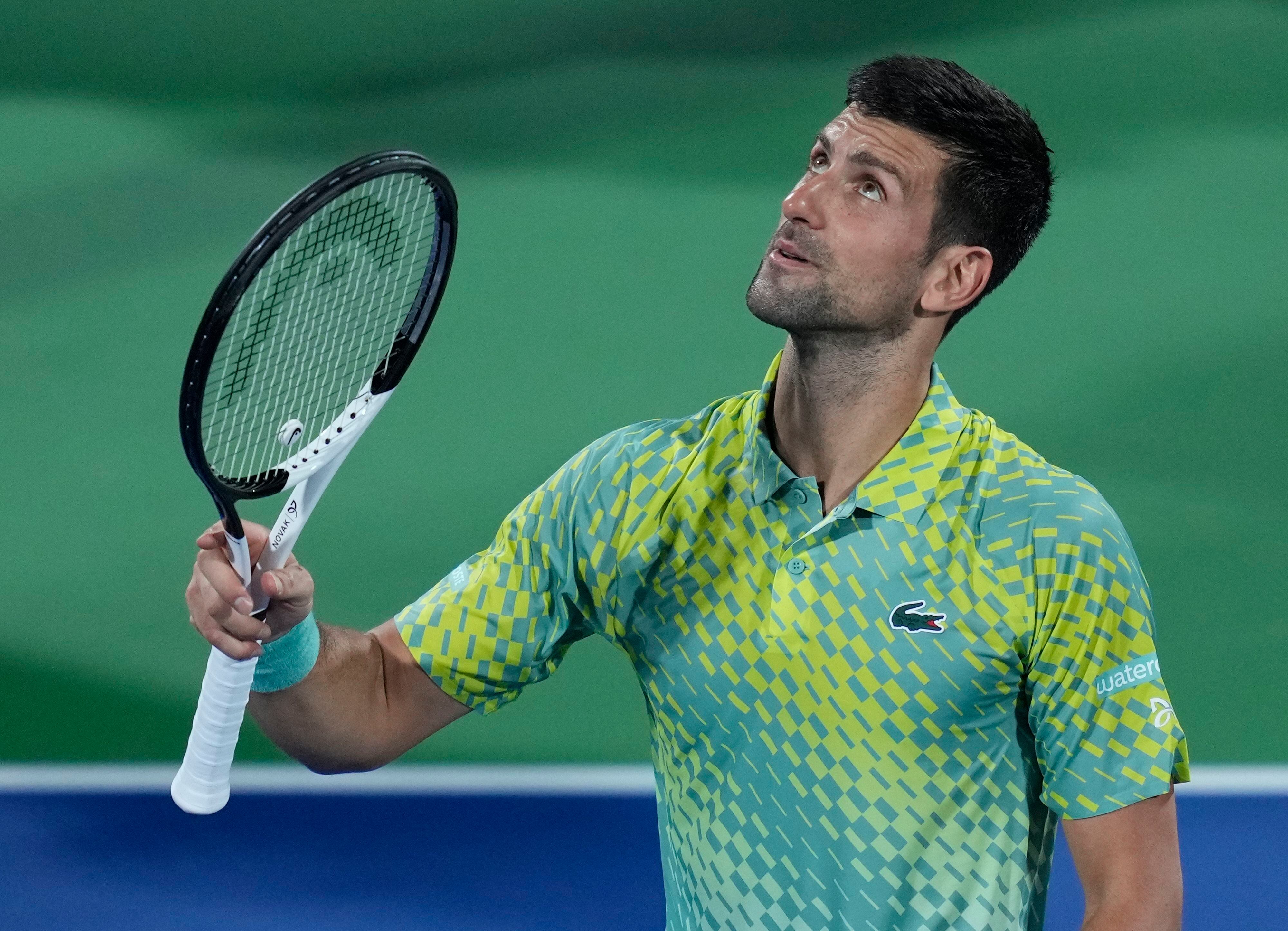 Dubai Tennis Champs: Djokovic digs deep in opening round win