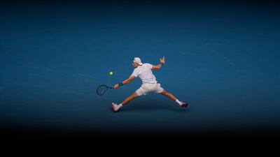 Jack Draper in action against Rafael Nadal at the Australian Open in Melbourne. AP