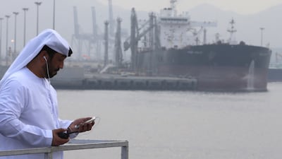 UAE crude oil exports are back to near-prewar levels. AFP
