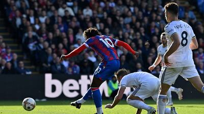 Eberechi Eze scores Palace's winning goal. AFP