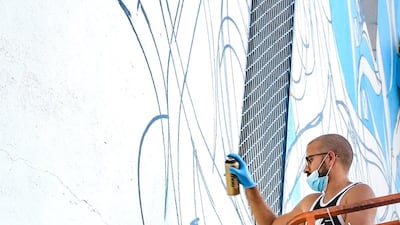 eL Seed brings his reinvention of Arabic calligraphy to Ajman. Courtesy Christina Dimitrova