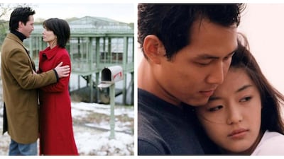 ‘The Lake House’: The 2006 film starred Sandra Bullock and Keanu Reeves as two people living in separate moments in time, who meet via letters left in the mailbox where they live two years apart. It’s a remake of the 2000 South Korean film, ‘Il Mare’, starring Jun Ji-hyun and Lee Jung-jae. Courtesy Warner Bros. Pictures, Blue Cinema