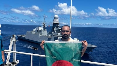 Mohammad Nooruddin is among 23 men who have been released from captivity by Somali pirates who captured the cargo ship that was headed to Dubai from Maputo, Mozambique. Photo: SR Shipping