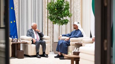 President Sheikh Mohamed and Mr Costa discussed a UAE-EU trade plan