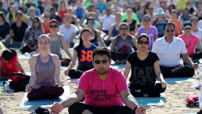 XYoga Dubai runs on March 16 and 17. Chris Whiteoak / The National