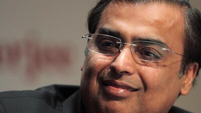 Reliance Jio has brought brothers Mukesh, above, and Anil Ambani together. Pankaj Nangia / Bloomberg
