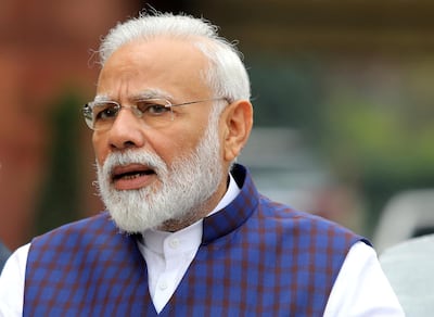 Indian Prime Minister Narendra Modi has more than 2.5 million followers on the Twitter account linked to his personal website. Reuters