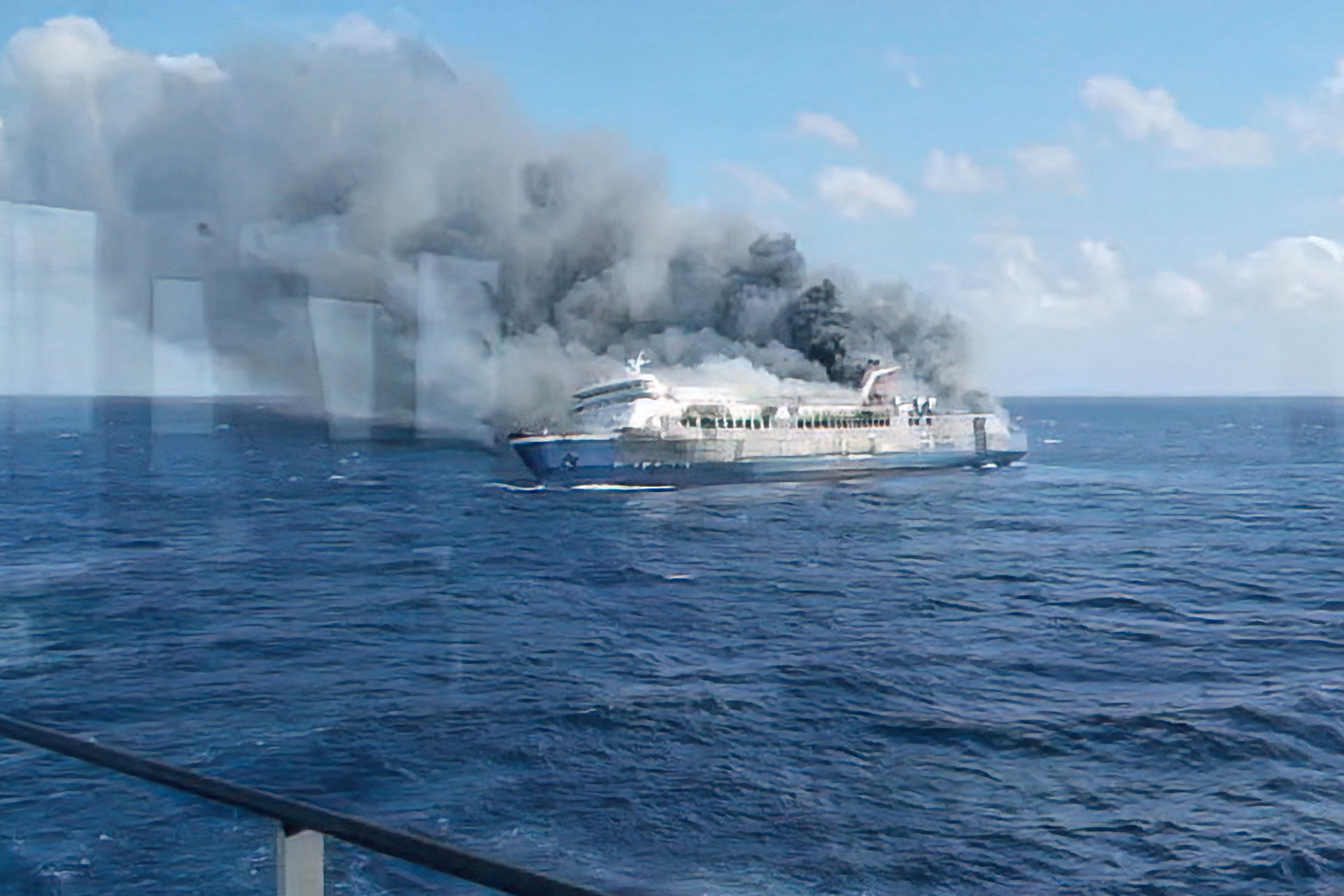 Five dead and 41 missing after Indonesian ferry catches fire