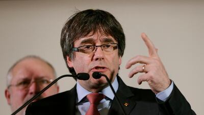 Catalonia's separatist parties will support Carles Puigdemont's re-election as regional head. Virginia Mayo/ AP Photo