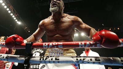 Shannon Briggs after beating Emilio Ezequiel at london's O2 Arena. Andrew Couldridge / Action Images