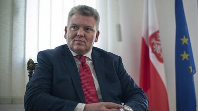Robert Rostek, ambassador of Poland in the UAE. Abu Dhabi, United Arab Emirates. Mona Al Marzooqi/ The National