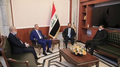 Mr Al Kadhimi said the government he was trying to form 'has to be up to the crisis' and that he rejected 'any pressure aimed at undermining the state'.