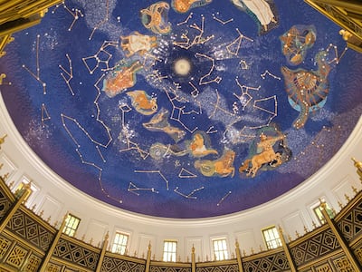 A hand-crafted mosaic of the zodiac on the museum's top floor. Katy Gillett for The National