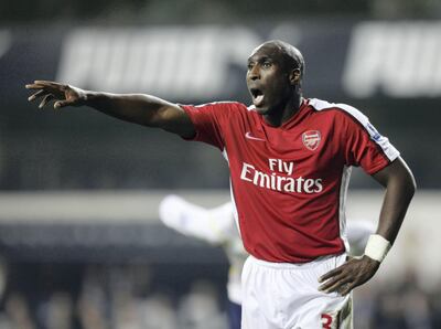 Sol Campbell was a rock at the back for Arsenal. AFP