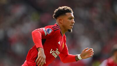 Jadon Sancho is at a crossroads in his Manchester United career. Getty