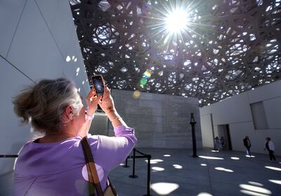 Inside Louvre Abu Dhabi. Victor Besa / The National