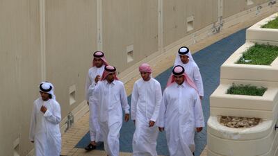 Gathering near the Corniche beach on the first day of Eid Al Adha in Abu Dhabi. Ravindranath K / The National