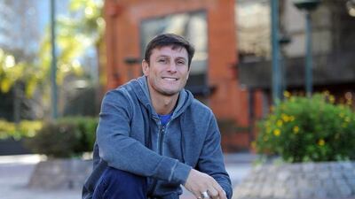 Javier Zanetti is the most capped Argentina player in history and will be attending the Dubai International Sports Conference later this month. AP Images