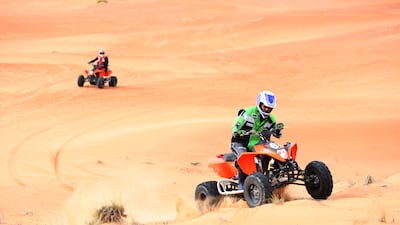 Quad biking is a popular desert activity in the country. Galen Clarke / The National
