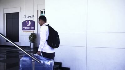 The Premier Inn in Dubai is across the highway from Terminal 3 of Dubai International Airport. (Lee Hoagland/The National / February 6, 2013)