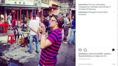 An Instagram image of an Instagrammer in Penang, Malaysia. Rosemary Behan
