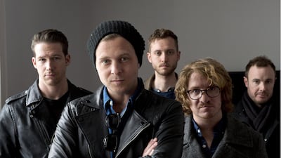 The band, from left: Zach Filkins, Ryan Tedder, Brent Kutzle, Drew Brown and Eddie Fisher. Rex Features