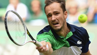 Daniil Medvedev was easily beaten by Hubert Hurkacz in the Halle Open final. AFP