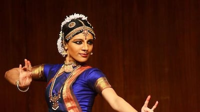 Aparna Ramaswamy performs alone in Ragamala’s new work, They Rose at Dawn. Narenda Dangiya / NCPA