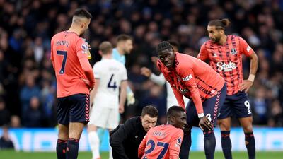 Forced off early in the game with an injury. Getty Images
