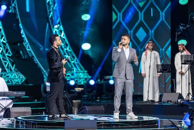 Mohamed Tarek, left, and Maan Barghouth were guest performers. Photo: NNCPR