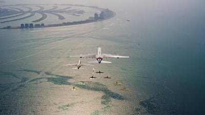 UAE carriers join hands to celebrate the UAE’s 47th National Day and the Year of Zayed. Emirates