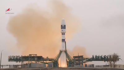 The Soyuz 2.1a rocket is carrying 38 international payloads from 18 countries to space. Roscosmos