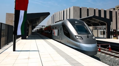 Two new bus routes will connect to Abu Dhabi's Etihad Rail station. Photo: Victor Besa / The National