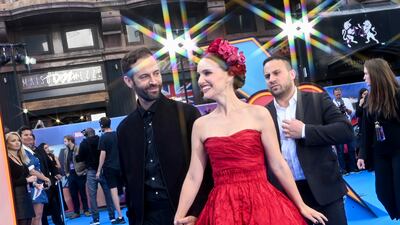 Portman with her husband, Benjamin Millepied. Getty Images