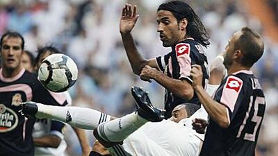 Deportivo have had a tough start to the Spanish season. First they took on Marcelo, centre, and Real Madrid. Today they face newly-promoted Tenerife in the searing heat of the Canary Islands.