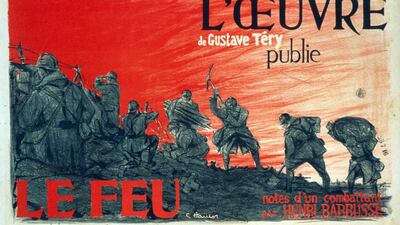 Henri Barbusse's novel Under Fire won the Prix Goncourt in 1919. Universal History Archive / Getty Images