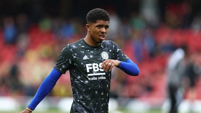 Leicester City's Wesley Fofana during a warm up. Reuters