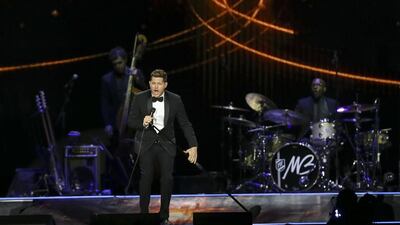 The Canadian crooner delivered the right mix of crowd interaction, humour and sheer vocal ability. Sarah Dea / The National