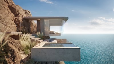 With sea-facing villas and cliffhanging suites, Trump International Hotel will open in Oman's Muscat in 2028. Photo: Trump International