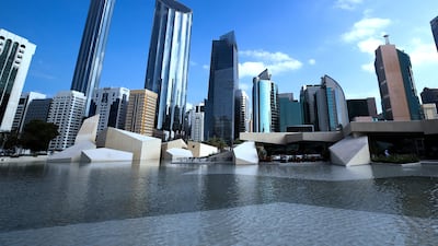 The gleaming skyscrapers of the UAE, such as Burj Mohammed bin Rashid in Abu Dhabi, owe much to the vision of Mies van de Rohre. Photo: Victor Besa / The National