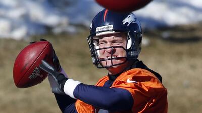 Peyton Manning is not entertaining any ideas that he is juggling a decision to retire after the Super Bowl. Ed Andrieski / AP Photo