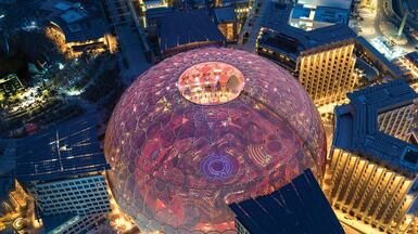 Al Wasl Plaza in Expo City is one of the inaugeral RIBA Middle East Award winners. Photo: RIBA