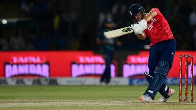 England's Will Jacks plays a shot on his way to 40. AFP