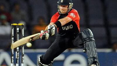 England's Ian Bell in action.